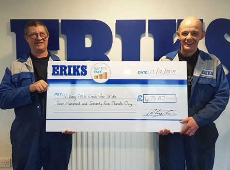 ERIKS Grimsby & Viking FM Cash for Kids - Safety Pays