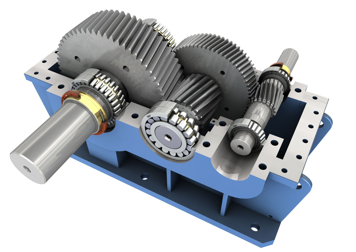 ERIKS SKF Gearbox inspection with an image of a gearbox