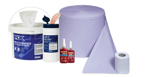 Industrial wipes and paper roll