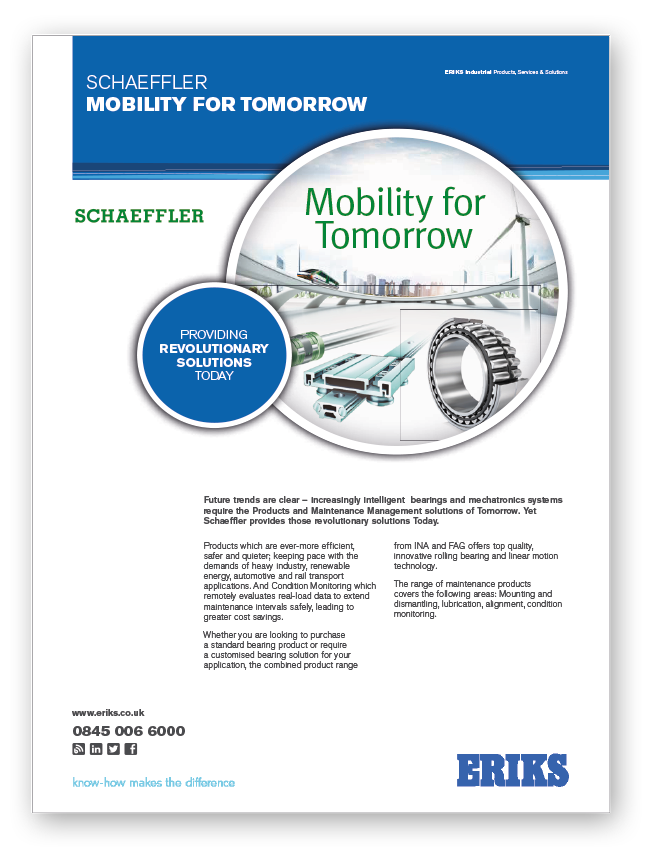 schaeffler bearings range flyer