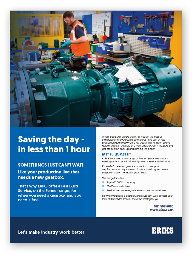 Fast build gearbox service flyer