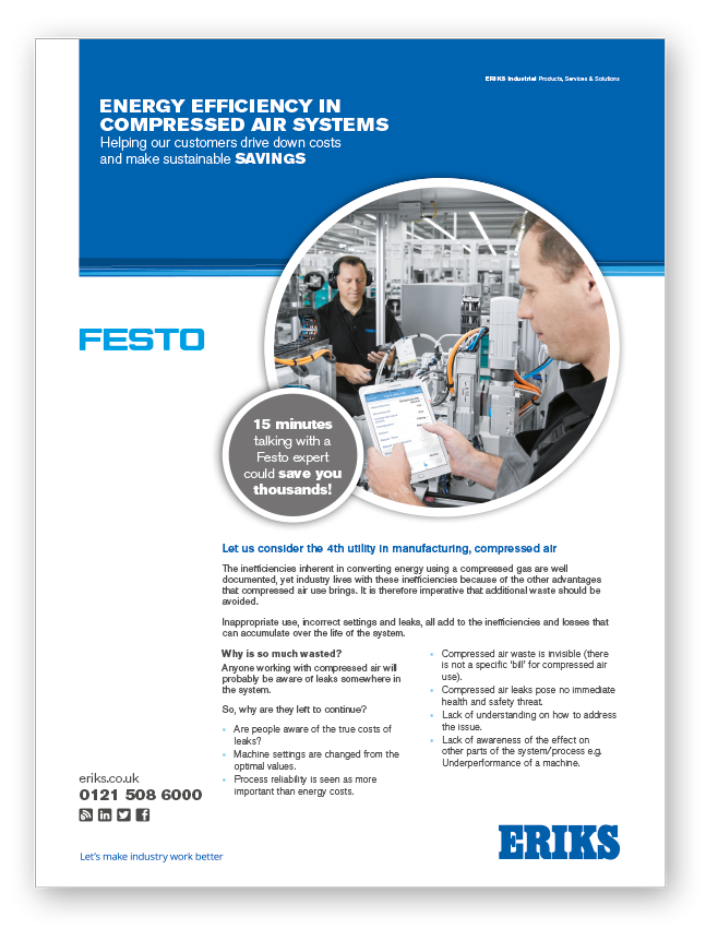 festo energy efficiency training flyer