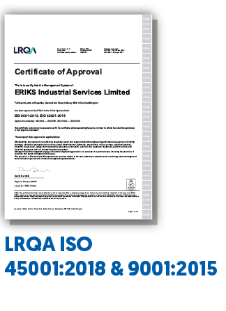 eriks LRQA iso certificate