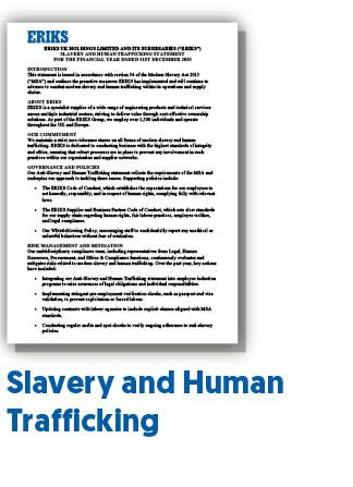 Slavery and Human Trafficking