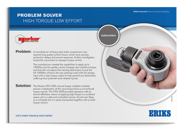 Norbar HT3-1000 Manual Torque Multiplier