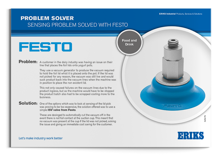 Festo Vacuum efficiency valves ISV