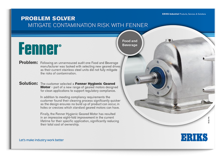 Fenner Hygienic Motors