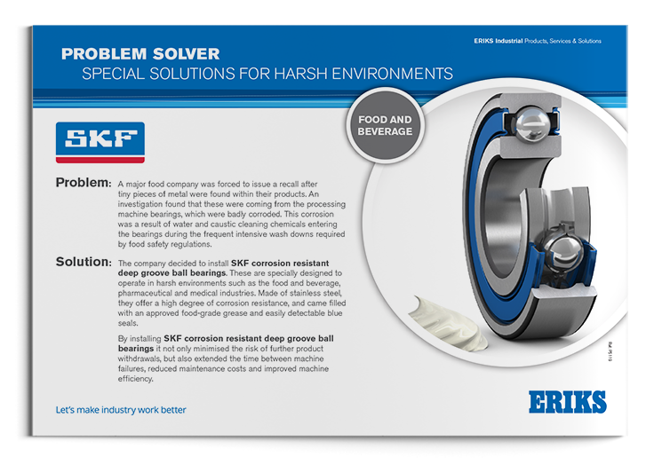 SKF Corrosion Resistant Ball Bearings