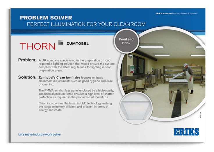 Thorn Cleanroom with new lighting