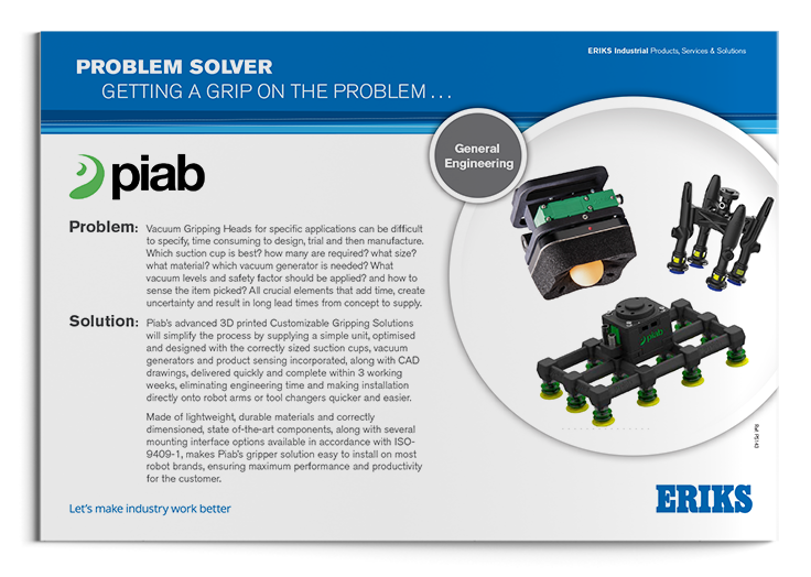Piab Vacuum Grippers