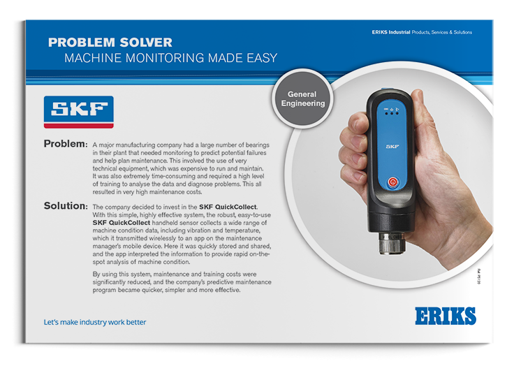 Vibration and Temperature Condition Monitoring SKF Quick Collect
