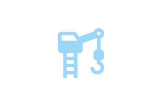 Mining and Quarrying Industry Crane Icon