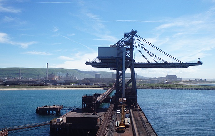 Energy waste plant with a blue sky