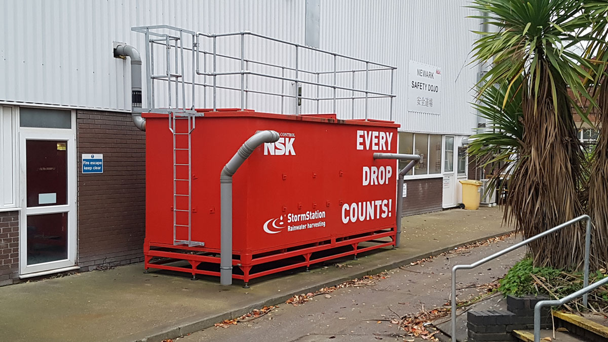 NSK rainwater harvesting unit in Nottinghamshire