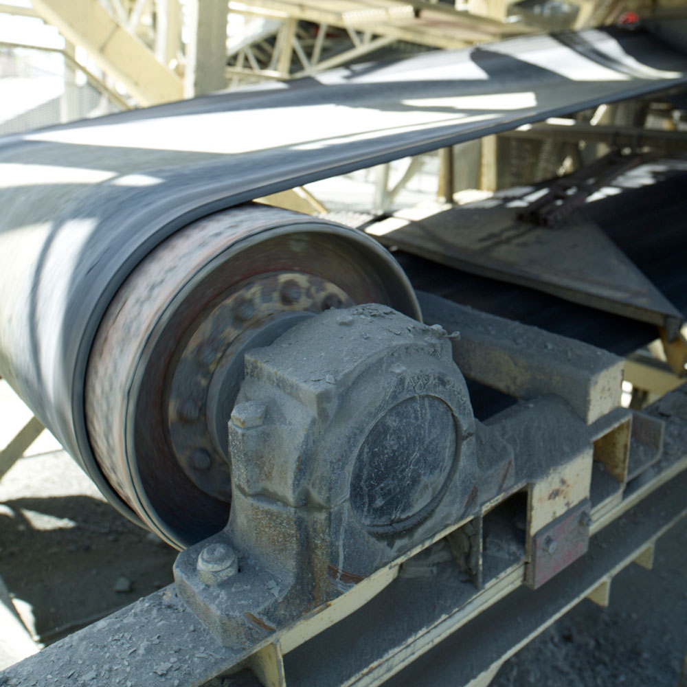 Conveyor at a quarry