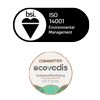 ISO 14001 and ecovardis icons