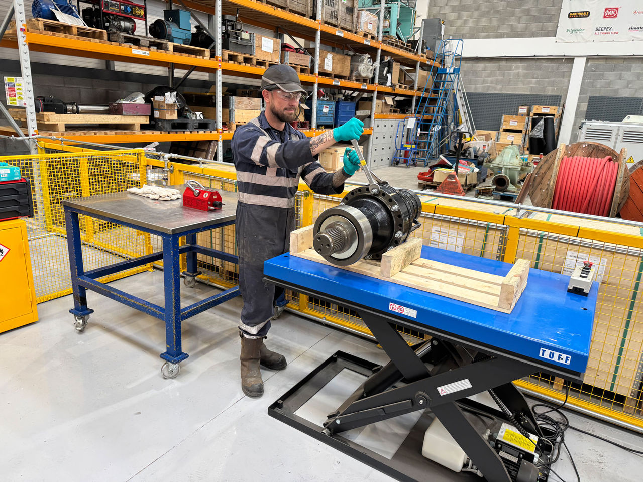 Yaw Gearbox Cell at ERIKS Centre of Excellence for Renewables in Aberdeen
