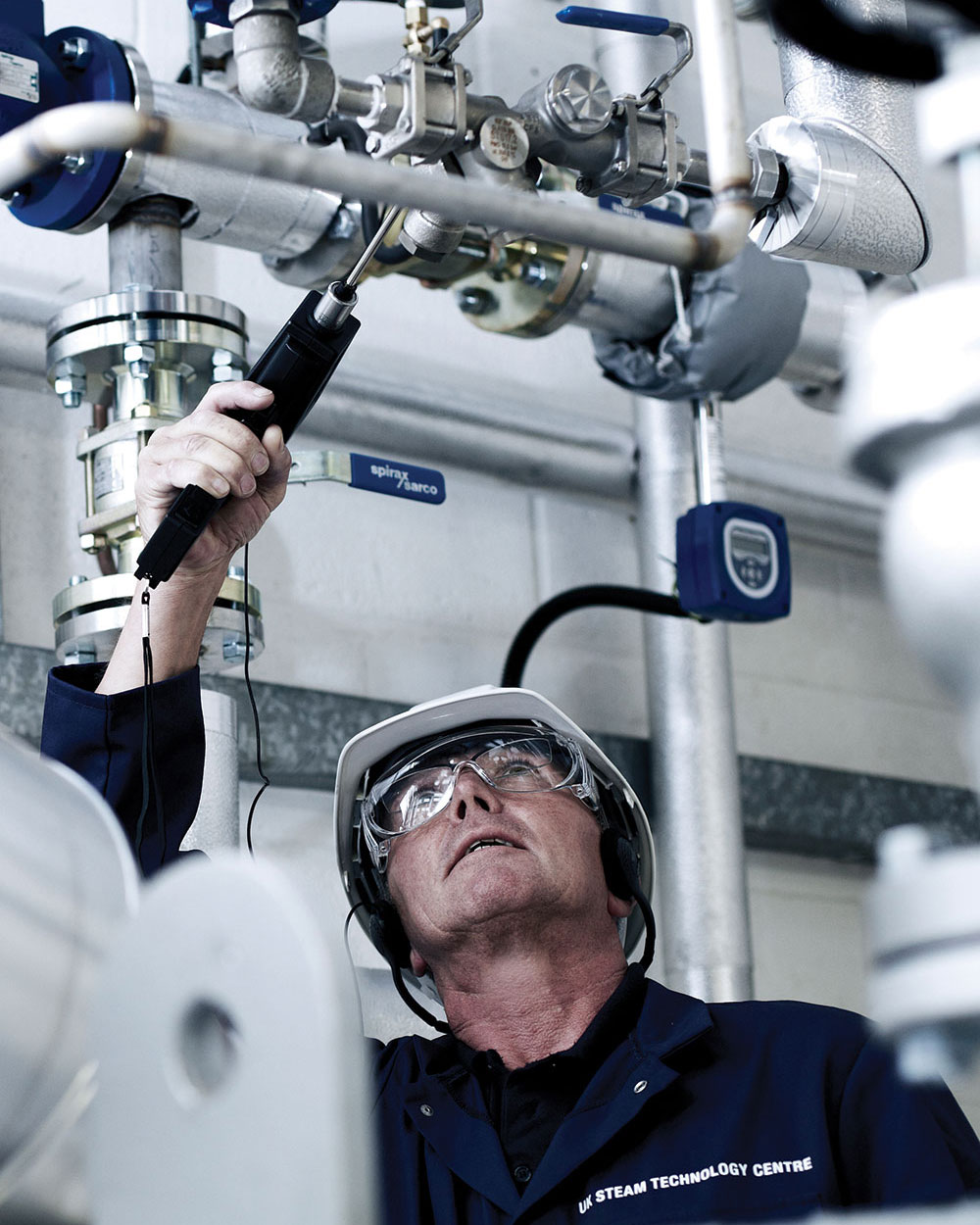Audit 18 Spirax Sarco Engineer carrying out Steam Trap Test