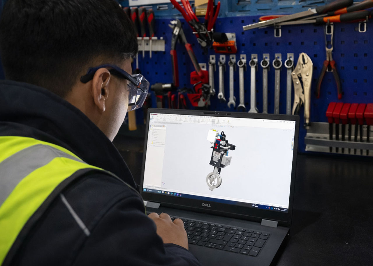Valve test rig CAD design