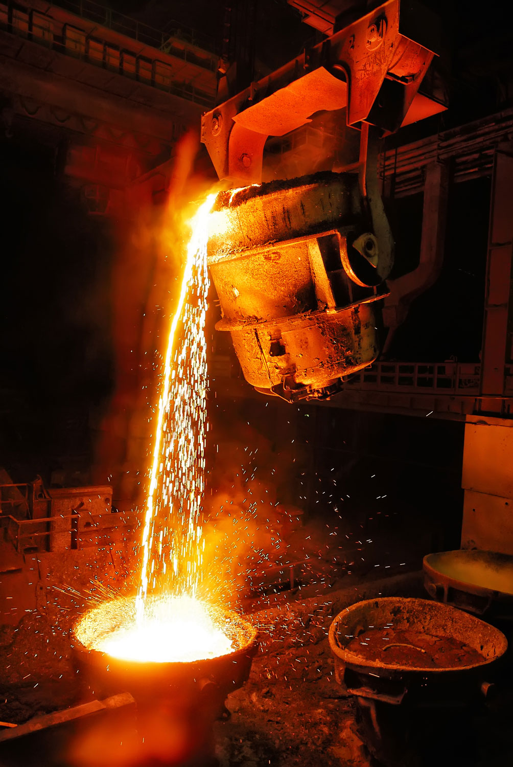 Industry, Steel Mill, Factory, Foundry, Molten