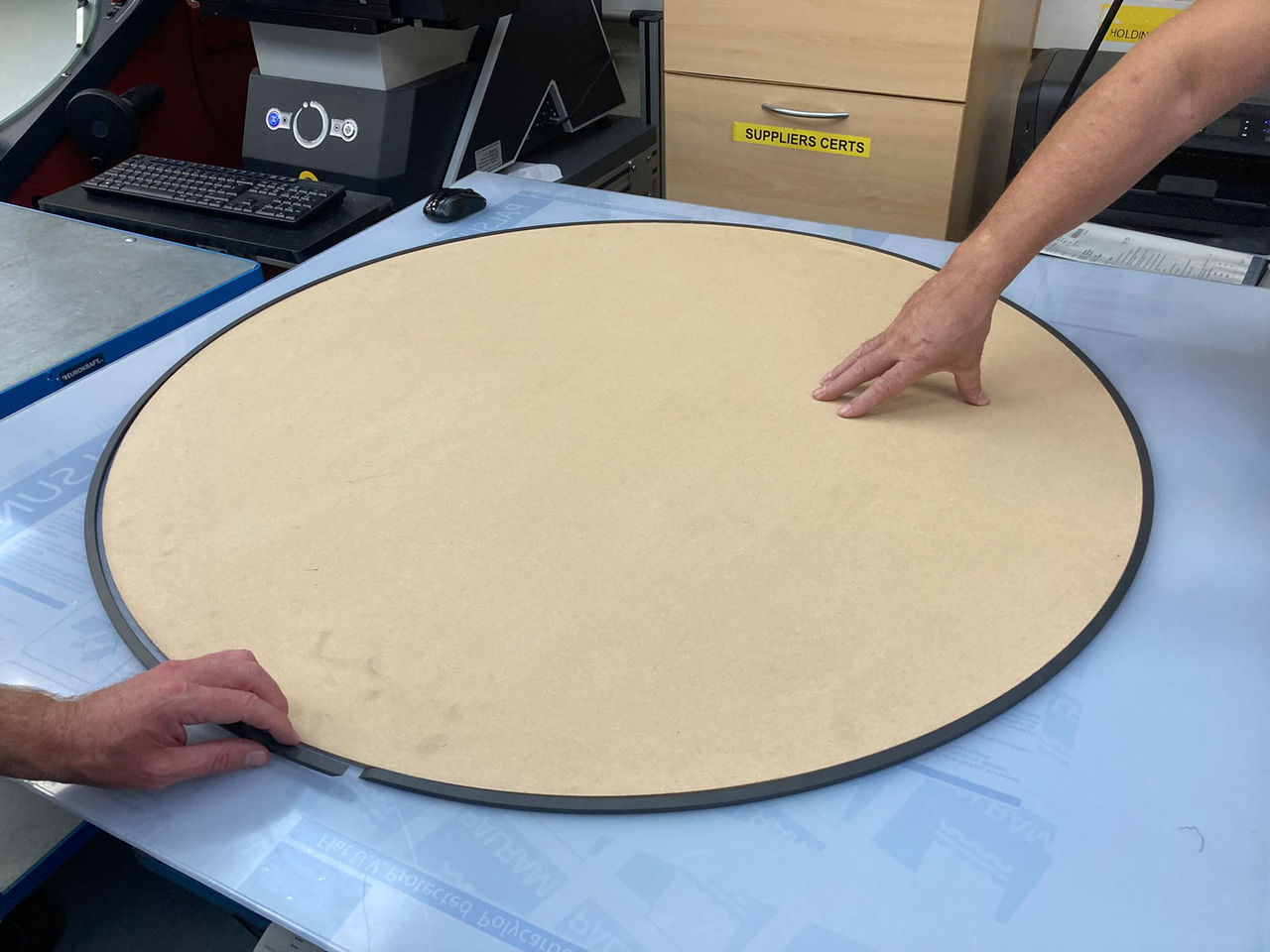 Precision disc testing tolerance of O-Ring