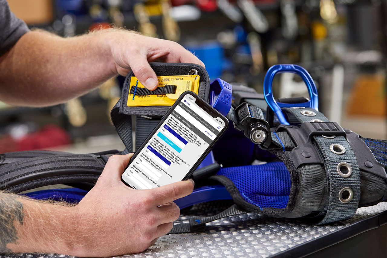 3M Connected Safety app harness inspection