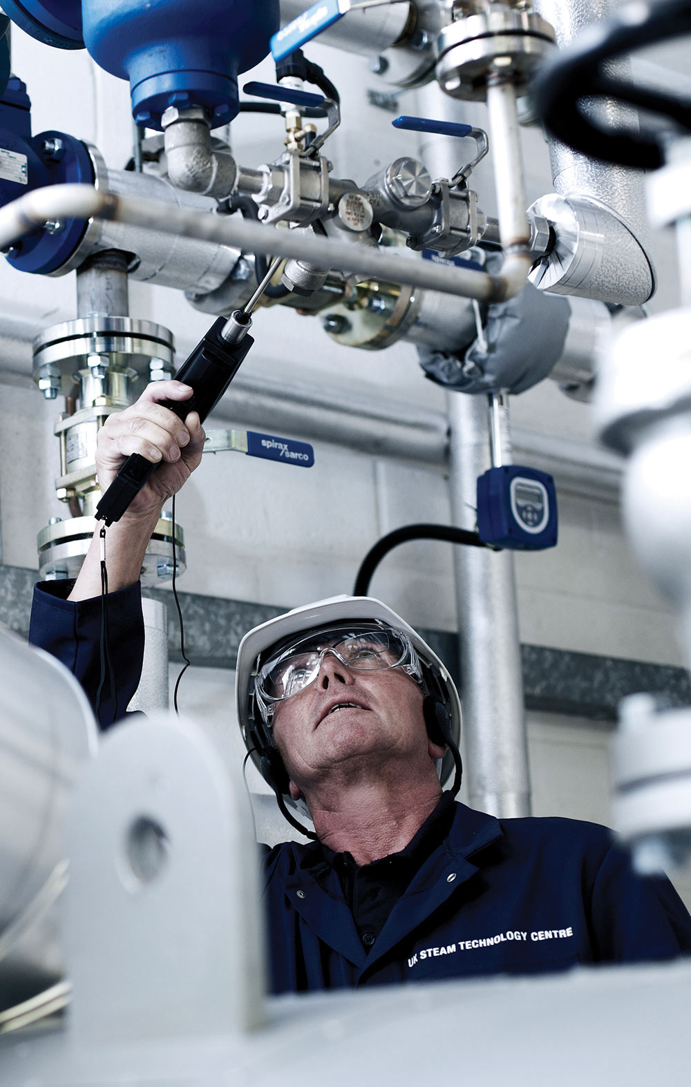 Taking Control of Leaking Valves with Spira-trol™ An engineer carrying out steam system audit