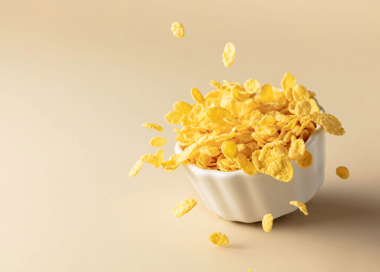 Finding savings in unexpected places Dry honey cornflakes in a ceramic plate.