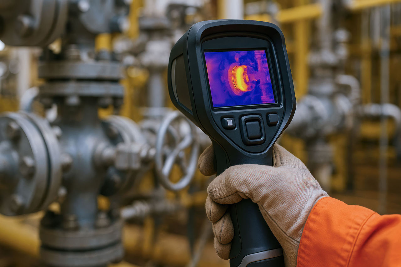 Thermal imaging delivers big returns Thermal camera used for maintenance service in oil and gas industry detects heat leaks and ensures safety in industrial operations