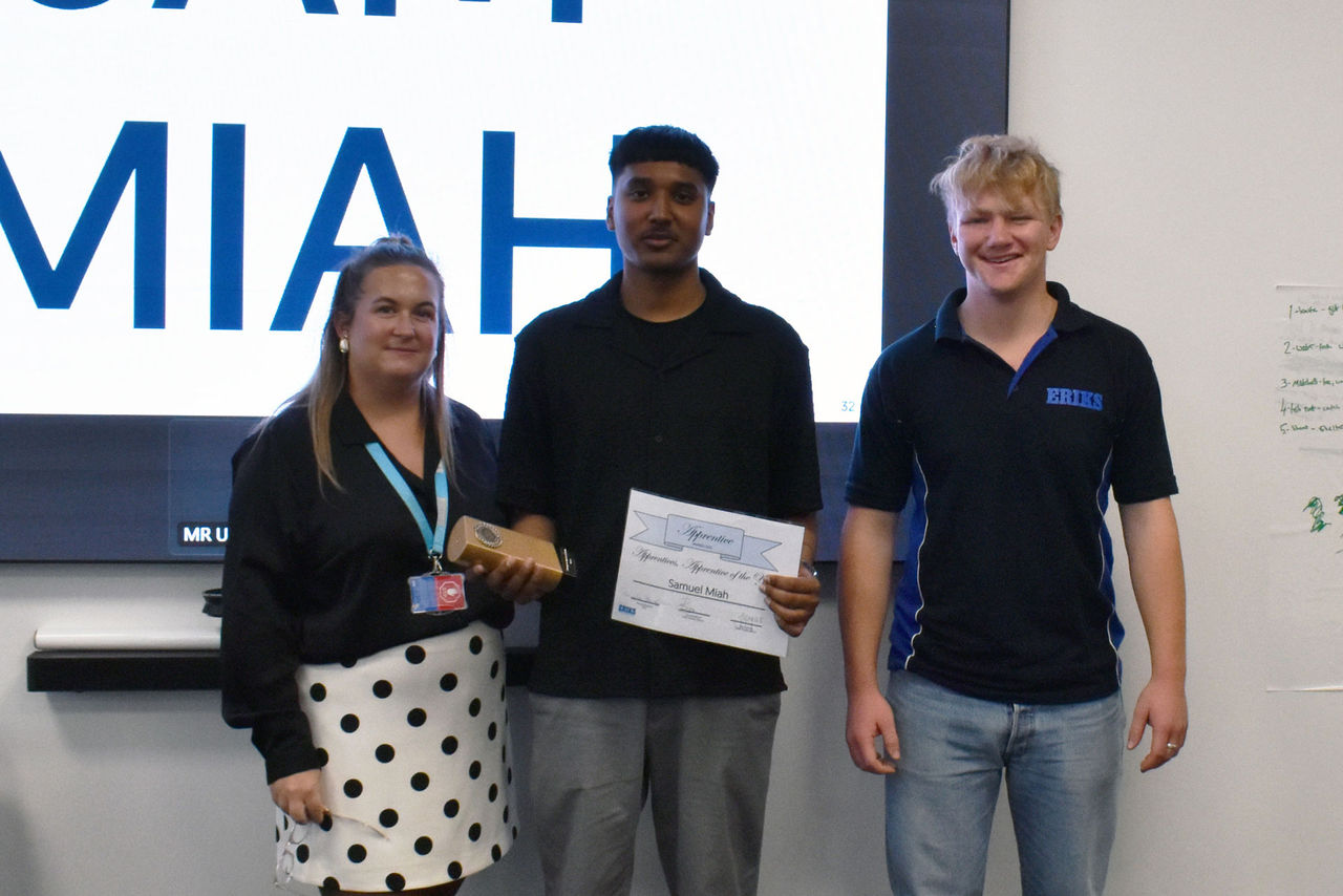 Sam Miah with Lori Broadhurst and Jeremy Korbey