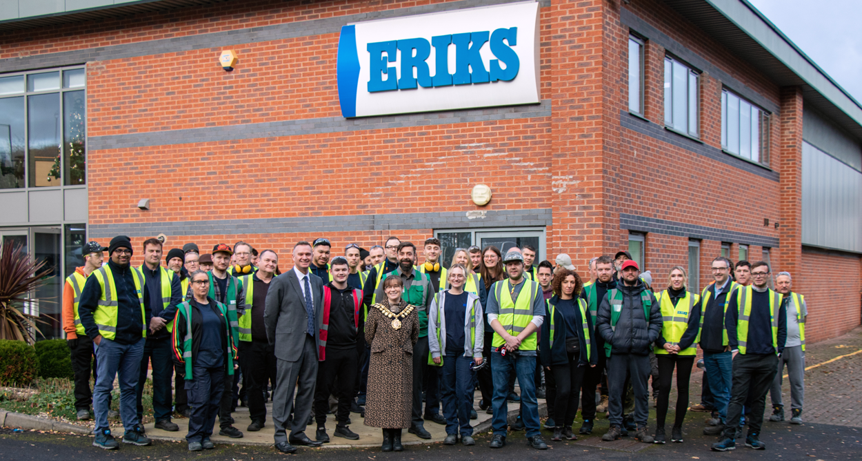 ERIKS Employees from Barnsley Technology Centre with Mayor of Barnsley, Councillor Sarah-Jane Tattersall