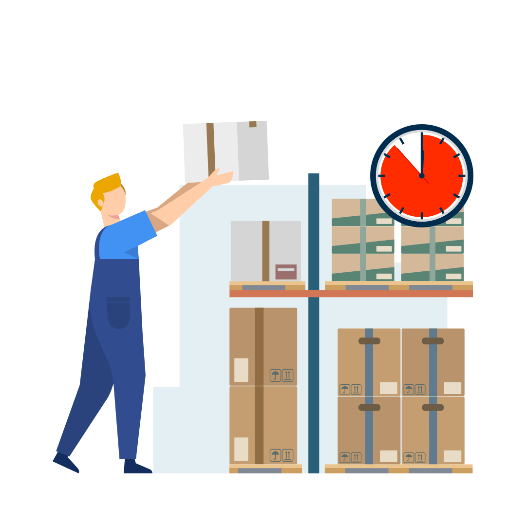 Supply Chain from ERIKS icon with a person smiling at the screen
